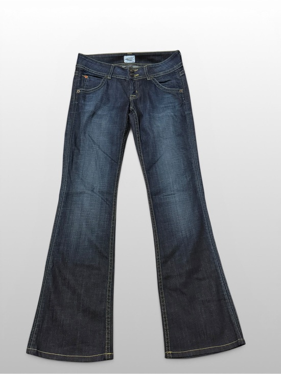 Hudson Jeans Denim - Hudson Signature Flap Pocket Flare Jeans Size 26 Dark Wash USA